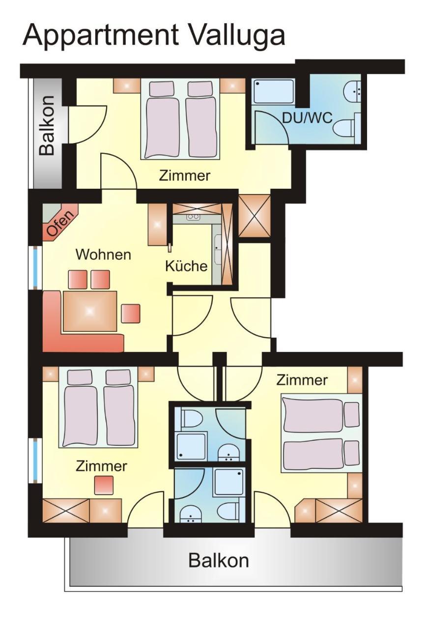 Haus Buchhammer Lägenhet Sankt Anton am Arlberg Exteriör bild